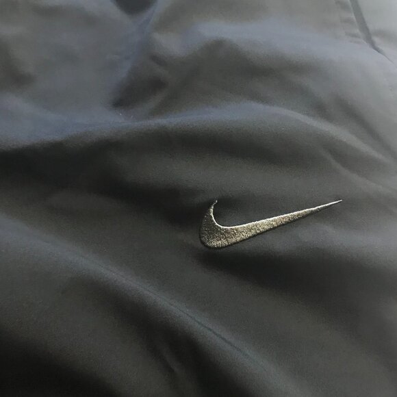 Nike VINTAGE Clean Cut Black Dri Fit Athletic Sport Cut Jogger Sweatpants - Picture 2 of 5
